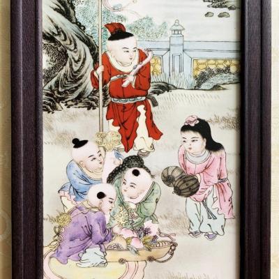 TRANH SỨ NGŨ PHÚC LÂM MÔN